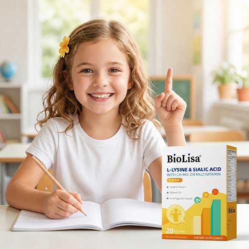 BIOSLISA L-LYSINE & SIALIC ACID WITH CA, MG AND ZN MULTIVITAMIN DRINK